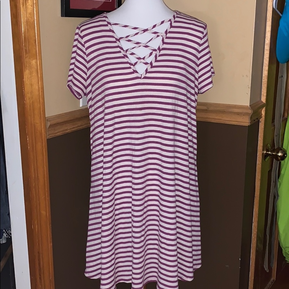 🌻Love Fire Striped Dress🌻